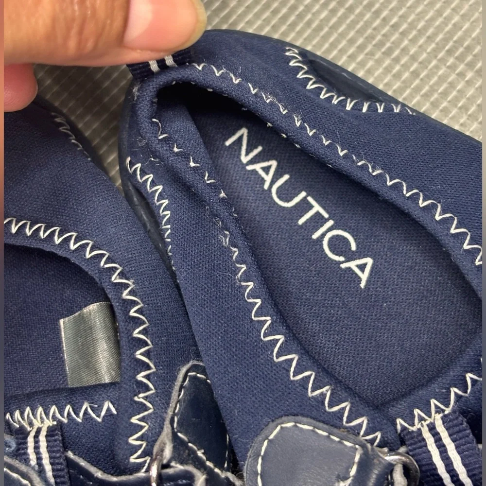 Nautica Kettle Gulf Boys Navy Blue Water Shoes / Aqua Socks - Size 12 Little Kid